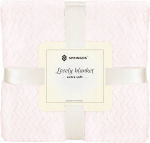 Pleed Springos Lovely Blankets Extra Soft, heleroosa, 130 cm x 180 cm