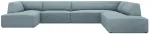 Nurgadiivan Micadoni Home Ruby Panoramic 7 Seats, helesinine v., parem, 366 x 273 cm x 69 cm