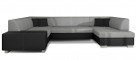 Nurgadiivan Havana Sawana 21, Soft 11, must v./helehall v., parem, 320 x 207 cm x 73 cm