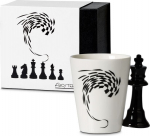 Klaas Froster Mug King, valge v./must v., 400 ml