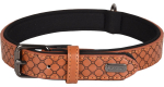 Kaelarihm koertele Flamingo Patti, pruun, 520 - 620 mm x 30 mm, XXL
