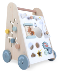 Laste t&otilde;ukem&auml;nguasi - k&otilde;ndija EcoToys Wooden, valge v./helesinine v.