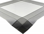 Laudlina ruudukujuline OAB-04, valge v./hall v., 85 x 85 cm