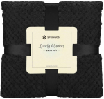 Pleed Springos Lovely Blankets Extra Soft, must, 150 cm x 200 cm