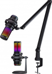 T&ouml;&ouml;laua mikrofon Preyon Osprey Scream RGB POS43B, must v.