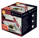 L&otilde;unaserviis Ambition Porto, portselan, valge v., 18 tk.