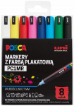 Tekstimarker Uni Mitsubishi Posca PC-1MR, 0.7 mm, mitmev&auml;rviline, 8 tk