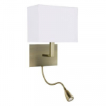 Valgusti seinale Searchlight Hotel, E27, 1 x 60 W, messing v.