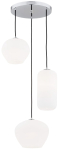 Valgusti rippuv Argon Kalimera 1430, E27, 3 x 15 W, valge v. / kroom v.