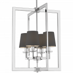 Valgusti rippuv Cosmo Light London P04021CH-BK, E14, 4 x 40 W, h&otilde;be v.