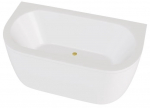 Vann, teisaldatav Besco Volya, 140 cm x 75 cm x 60 cm, kuldne/valge