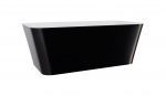 Vann, teisaldatav Besco Evita, 160 cm x 80 cm x 58 cm, ristk&uuml;lik, valge/must