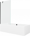 Vann, seinaga seinaga, teisaldatav Mexen Cube, 180 cm x 80 cm x 39 cm, ristk&uuml;lik, valge/must