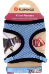 Kassi rakmed koos rihmaga Flamingo Kitten 561598, 28 - 41 cm x 10 mm, must v./helesinine v.