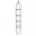 Taimetugi, 30 cm x 30 cm, 210 cm, teras/pol&uuml;et&uuml;leen (pe), must v.