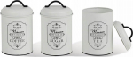 Toidu s&auml;ilitamise konteinerite komplekt Maestro Paris Maison MR-1771-3CS, 1.4 l, valge v.