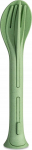 Matka s&ouml;&ouml;giriistade komplekt Koziol Klikk Organic, plastik, 3 cm, roheline v., 3 tk