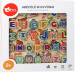 Puidust tahvel t&auml;htedega, t&auml;hestik Bo., LT, mitmev&auml;rviline, 33 tk