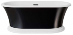 Vann, teisaldatav Besco Ziva Black&White, 160 cm x 75 cm x 61 cm, ovaalne, metall