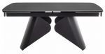Laud pikendatav Armando, must v., 160 - 240 cm x 90 cm x 77 cm