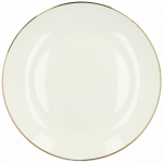 Taldrik prae Homla Auro, 26 cm x 26 cm x 3 cm, kuldne v./valge v.