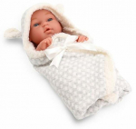 Nukk - imik koos tarvikutega, 30 cm, hall