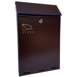 Postkast C4 656, pruun v., 6.5 cm x 24.5 cm x 38.5 cm