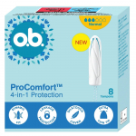 H&uuml;gieenilised tampoonid O.B. ProComfort 4in1, Normal, 8 tk