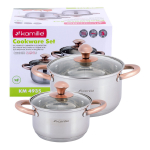 Pottide komplekt Kamille 4935, 20 cm, 1.5 - 3 l, h&otilde;be v.
