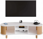 TV-laud Kalune Design Tokyo, valge v./puidu v., 44 cm x 120 cm x 35 cm