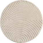 Vaip sise Art 3D 1122, kreemjasvalge, 160 cm x 160 cm