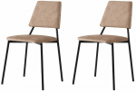 Toolide komplekt Kalune Design Lima 4552 V2 974NMB1904, matt, must v./mink v., 54 cm x 42.5 cm x 77.5 cm, 2 tk