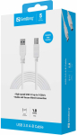 Kaabel Sandberg 509-23 USB Type-A Male, USB Type B Male, 1.8 m, valge v.
