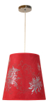 Valgusti lagi Candellux Lighting Vena 31-14972, E27, 1 x 60 W, punane v. / h&otilde;be v.