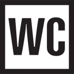 Kleebis, wc silt, 10 cm, 10 cm Valge/Must