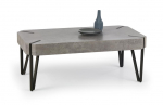 Kohvilaud Emily, must v./hall v., 110 cm x 60 cm x 42 cm