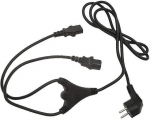 Jagaja Gembird Power Splitter 2 x IEC320 C13 Elektros tinklo, C13, 2 m
