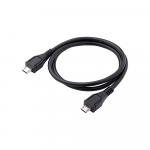 Juhe Akyga Micro USB B male, Micro USB B male, 0.6 m, must v.
