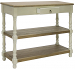 Kohvilaud Home4you Samira, pruun v./valge v., 97 cm x 35 cm x 80 cm