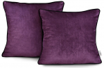 Dekoratiivpadjap&uuml;&uuml;r Restilo Velvet, violetne v., 45 cm x 45 cm, 2 tk