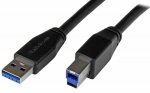 V&otilde;rgukaabel StarTech USB3SAB5M USB3SAB5M USB A, USB-B, 5 m, must v.