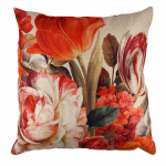 Dekoratiivne padi Mioli Decor, punane/mitmev&auml;rviline, 43 cm x 43 cm