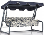 Aiakiik Kalune Design Rubus, valge v./s&uuml;gavsinine v., 110 cm x 200 cm x 165 cm