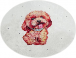 Vannitoa p&otilde;randamatt Foutastic Terrier 359CHL4785, mitmev&auml;rviline, 100 cm x 100 cm, &Oslash; 100 cm
