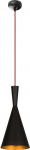 Valgusti rippuv Opviq Elmas 3541, E27, 1 x 40 W, must v./punane v.