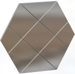 Peegel Kalune Design Assa, rippuv, 70 cm x 60 cm, valge v.