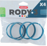 Liitmik n&auml;riliste puurile Zolux Rody 3 Connection Rings, 6 cm, sinine