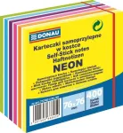 Kleepuvad m&auml;rkmelehed Donau Neon 11D7574021, 7.6 cm x 7.6 cm, 400 tk, sinine v.