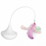 M&auml;nguasi kassile Epic Pet Spinning feathers 812452 290005, valge, 8 cm