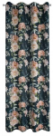 &Ouml;&ouml;kardin Salma, must/oranž/roosa, 140 cm x 270 cm